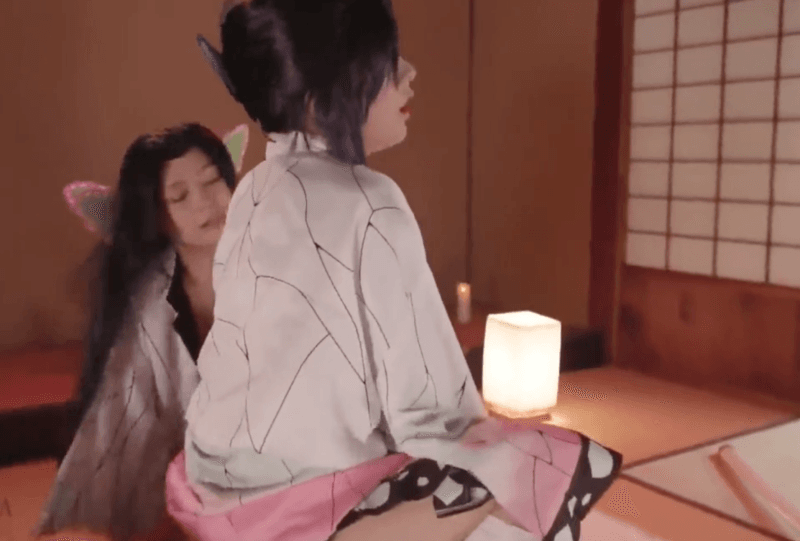 【コスプレ】和風美女と3Pハーレムエロタレ用アダルトAV無料エロ動画