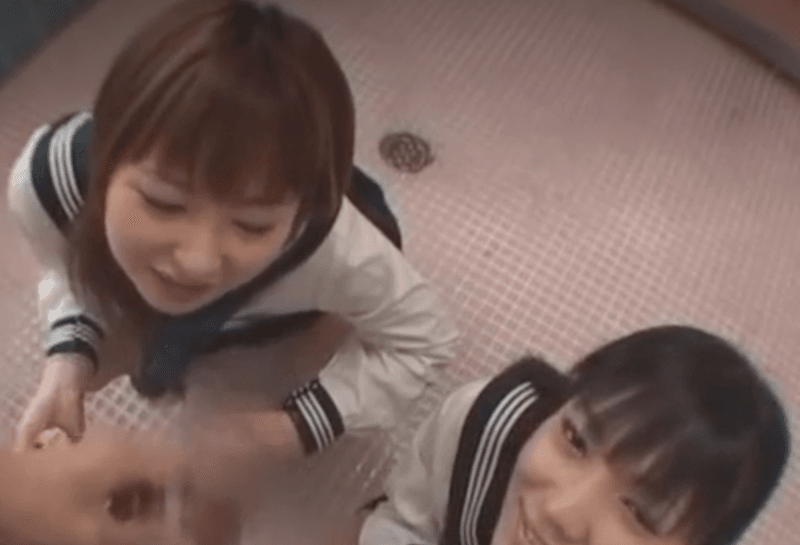 【瀬名涼子】エッチが大好きなギャルJKと主観オナサポ3P